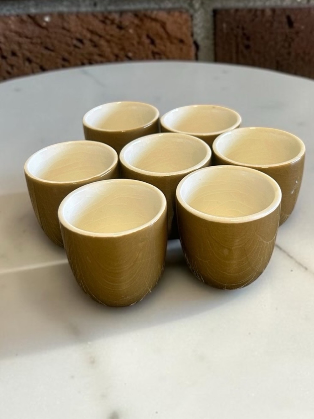 England Bucket Egg Cup Lot of 7